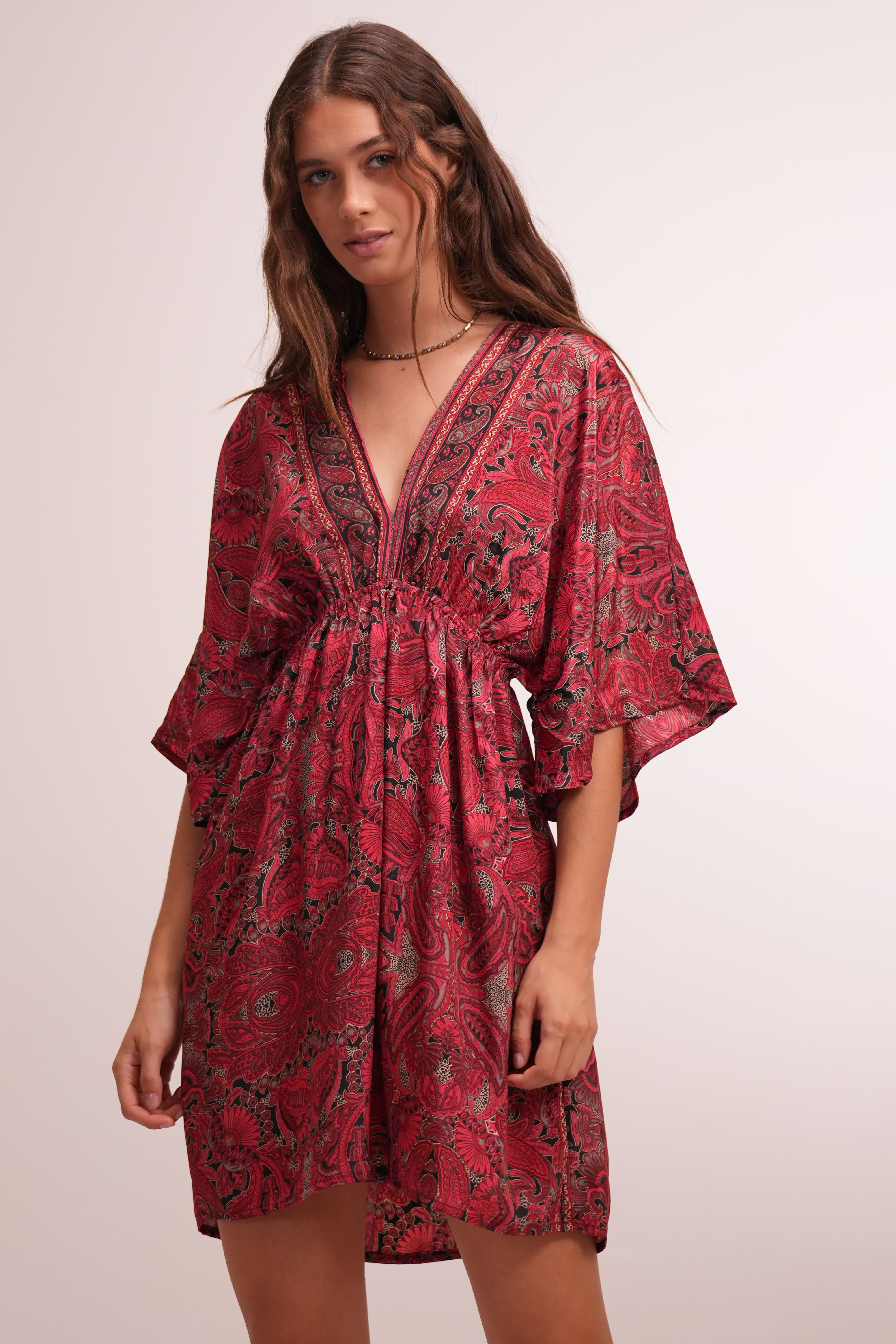 Vestido Azafrán Rojo