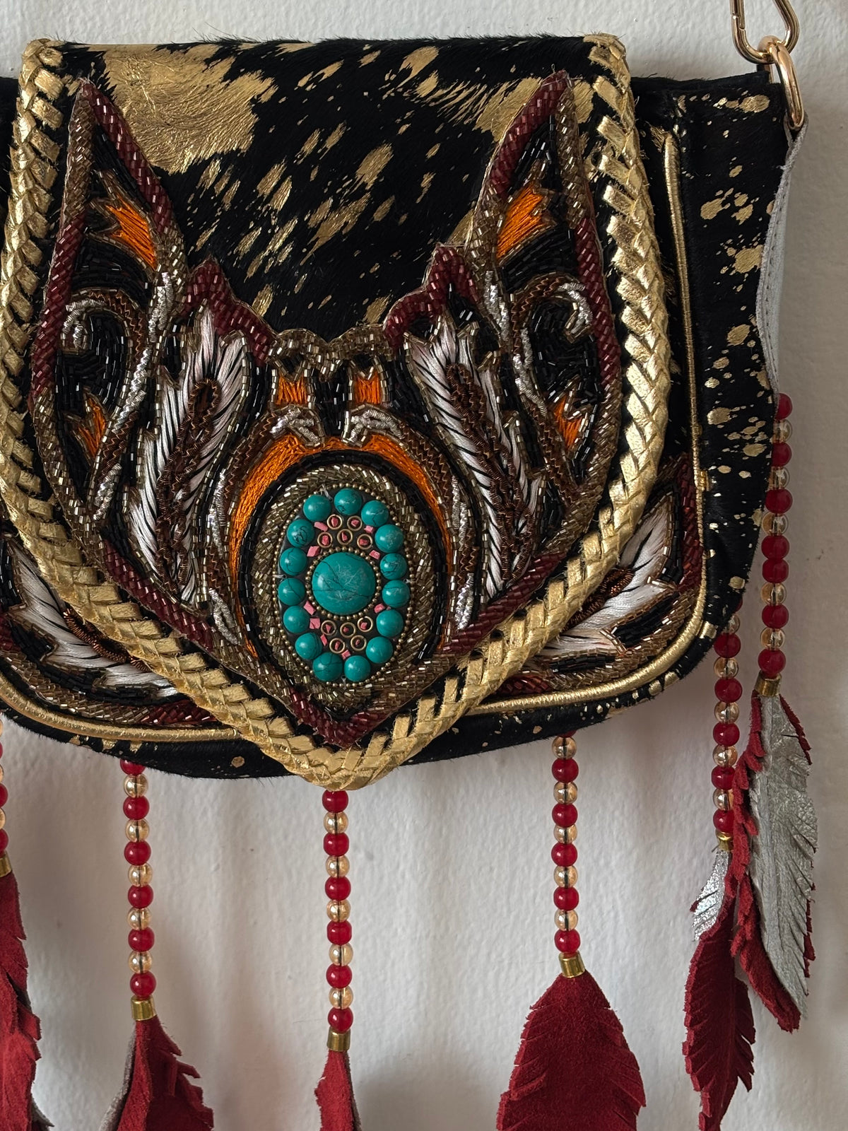 Bolsa Scarlett Negra-Rojo