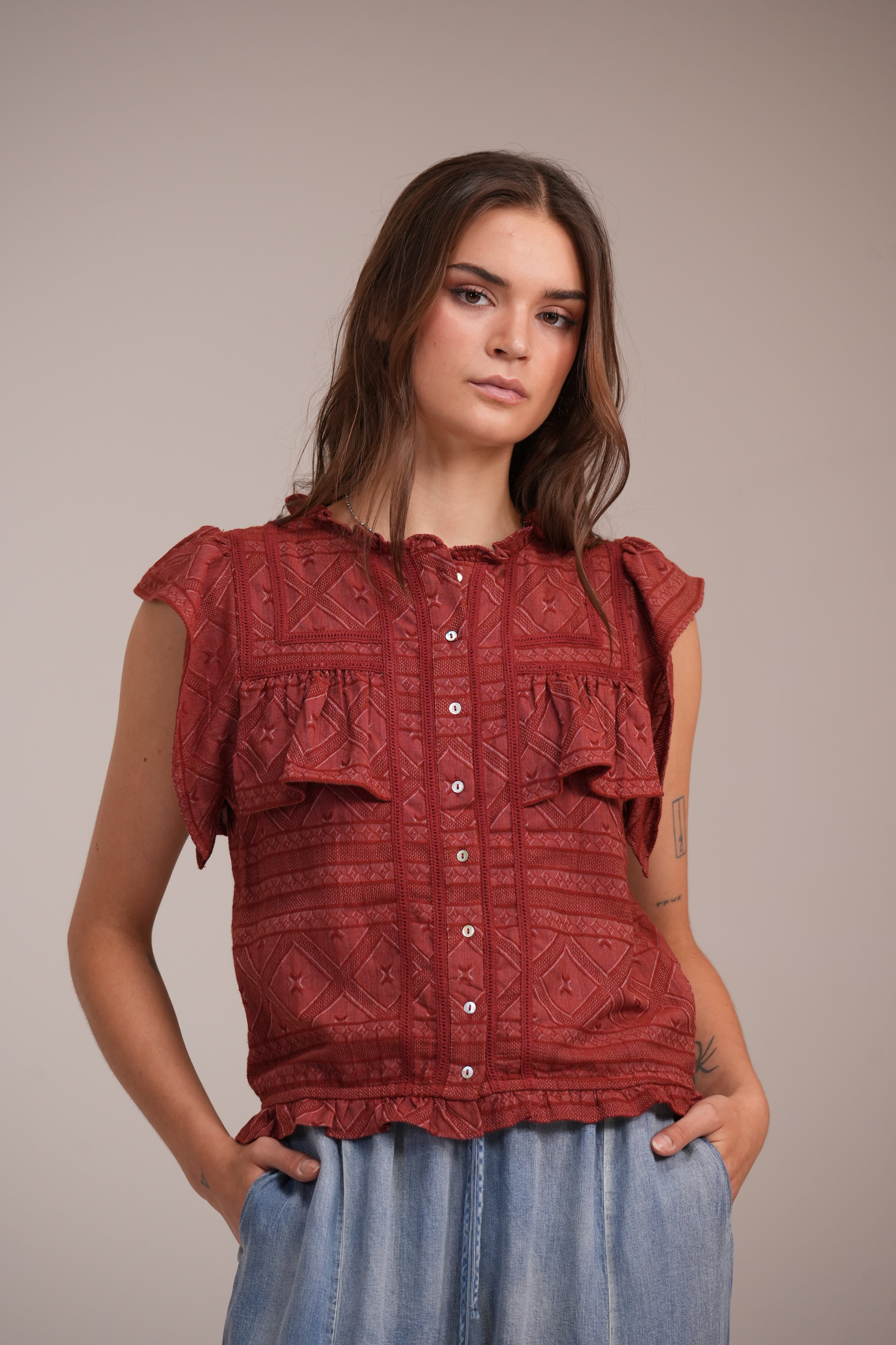 Blusa Catalina Ladrillo