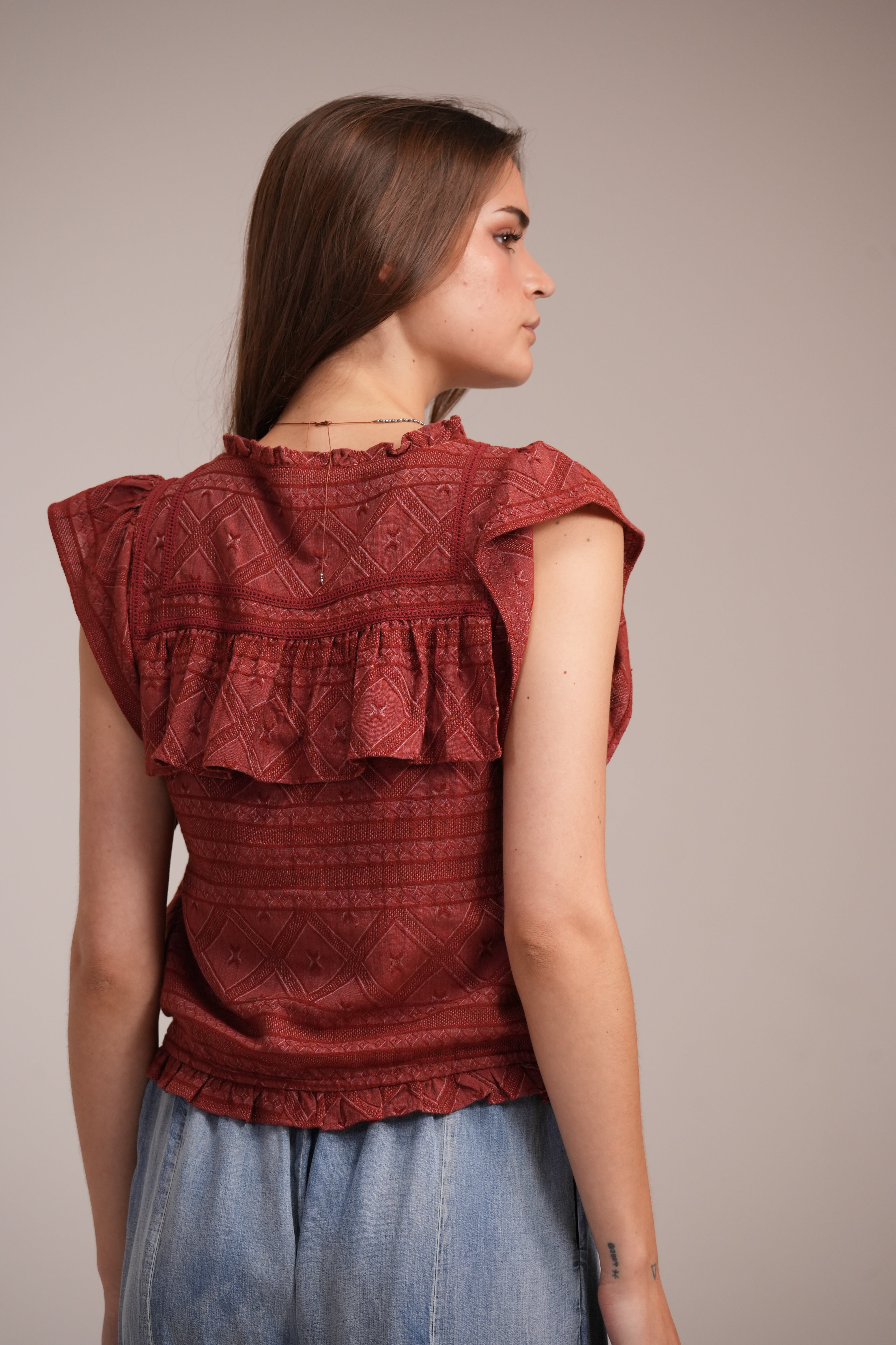 Blusa Catalina Ladrillo