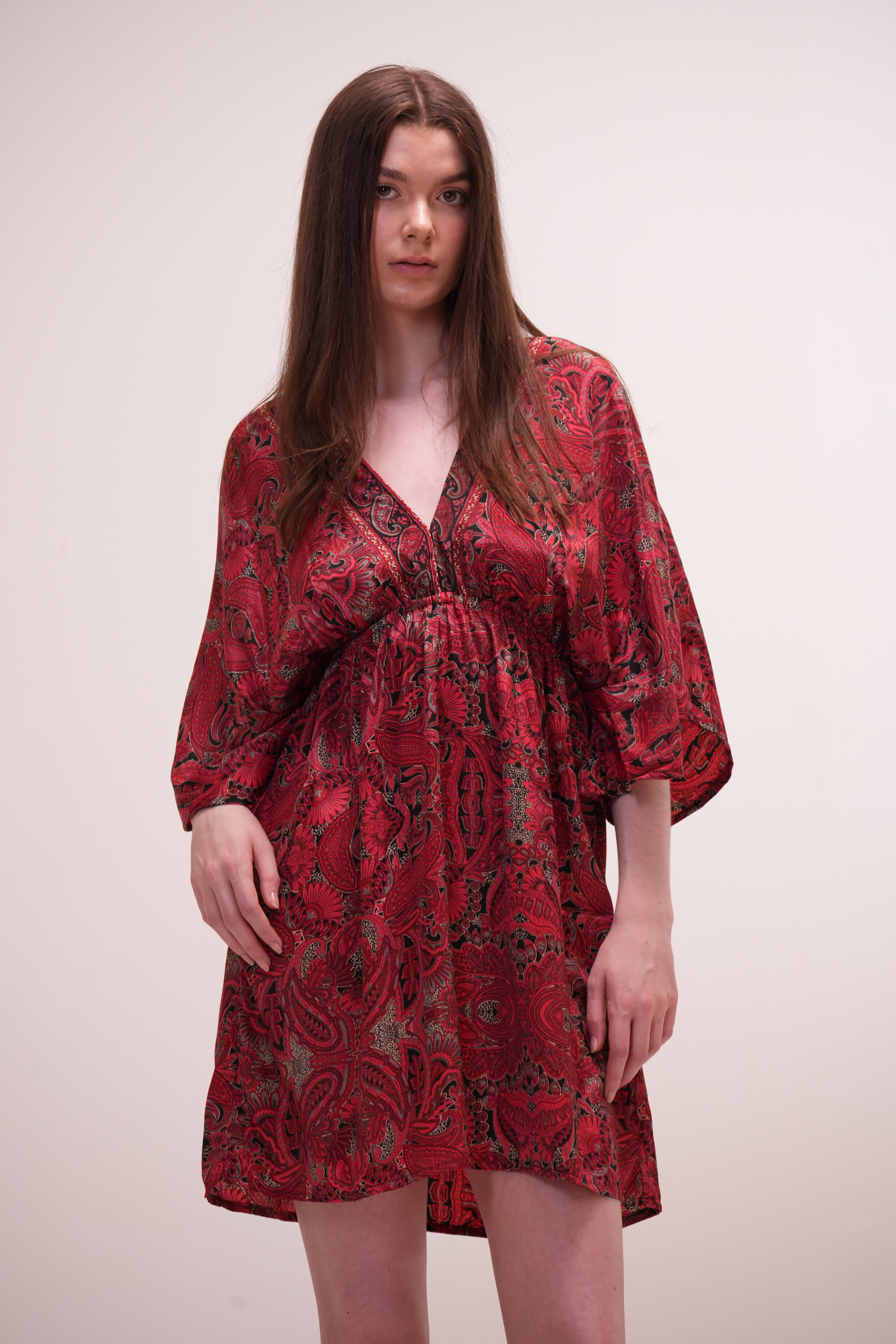 Vestido Azafrán Rojo
