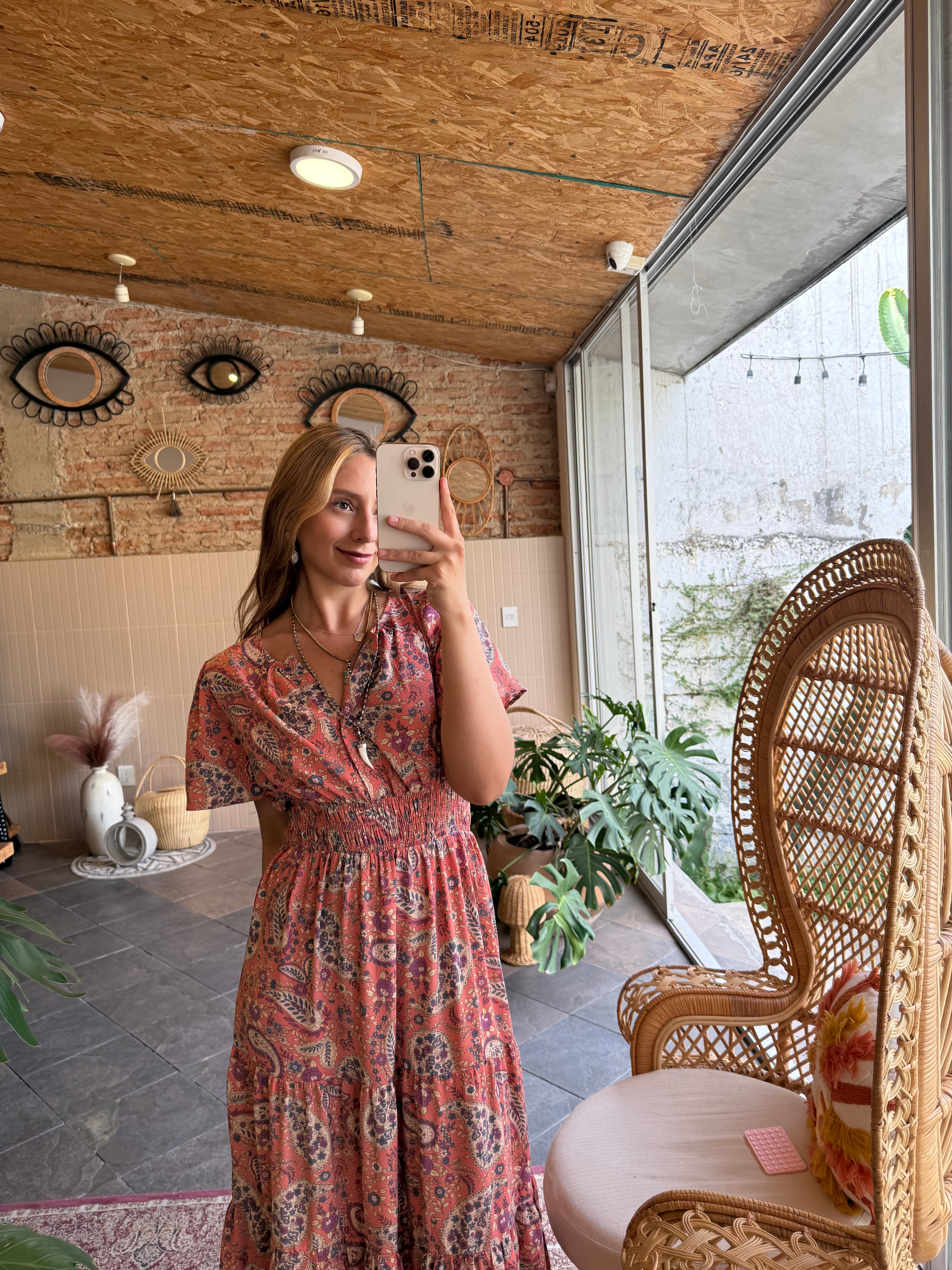 Vestido coral