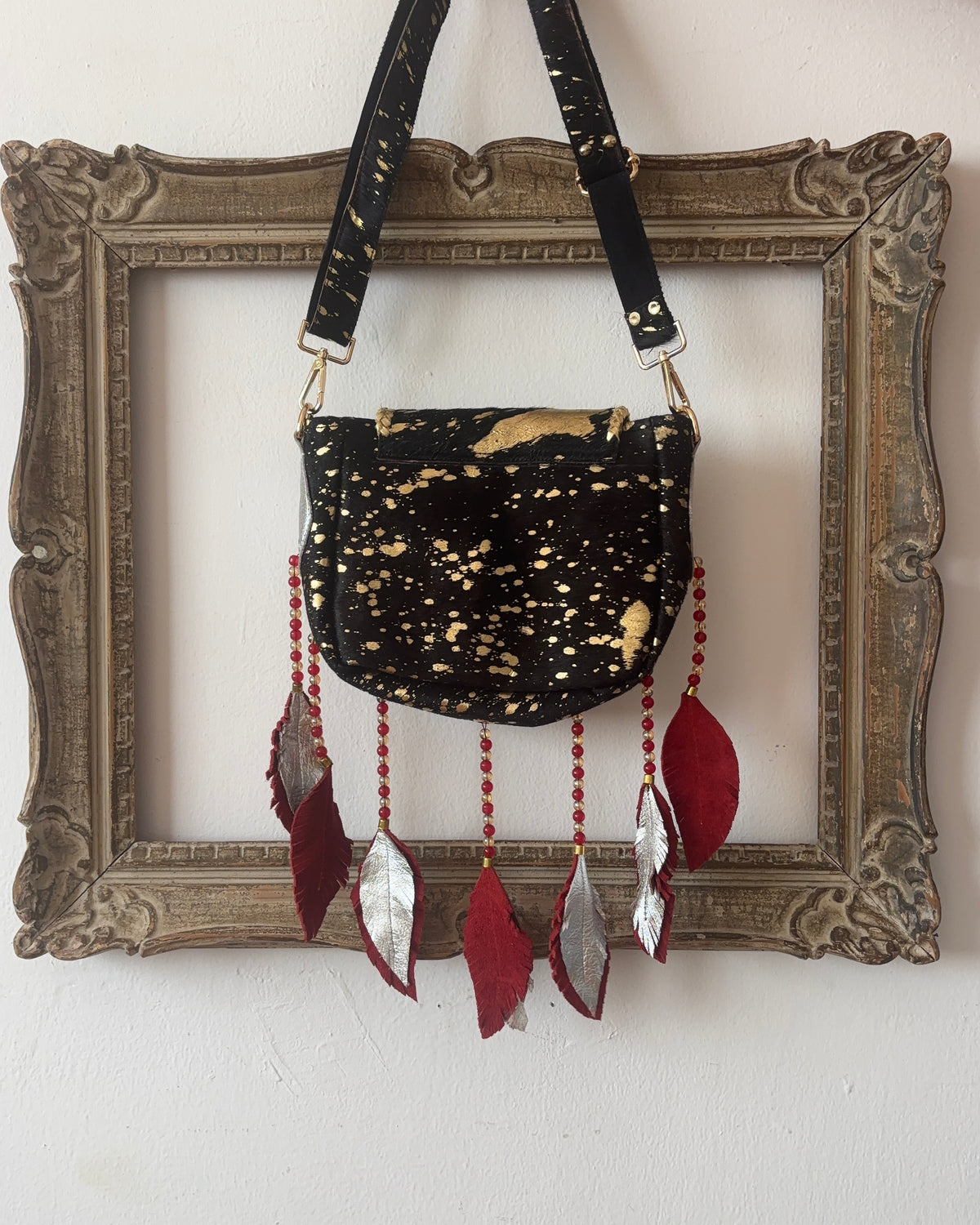 Bolsa Scarlett Negra-Rojo
