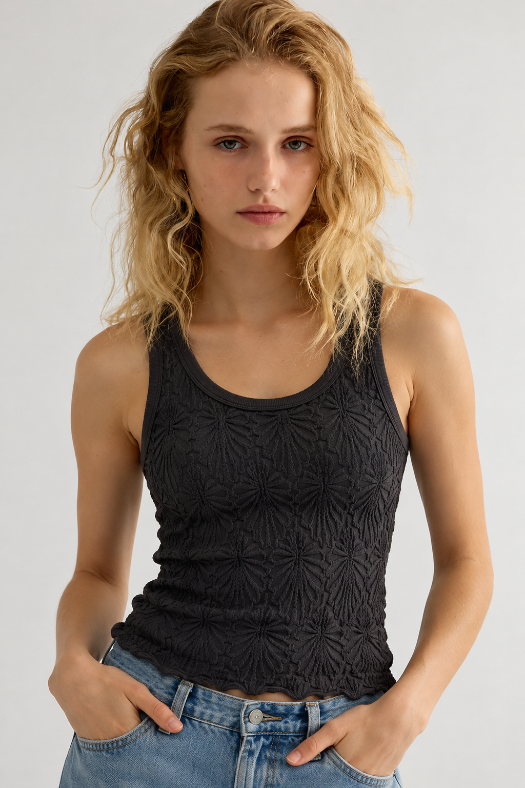 Top jazz gris