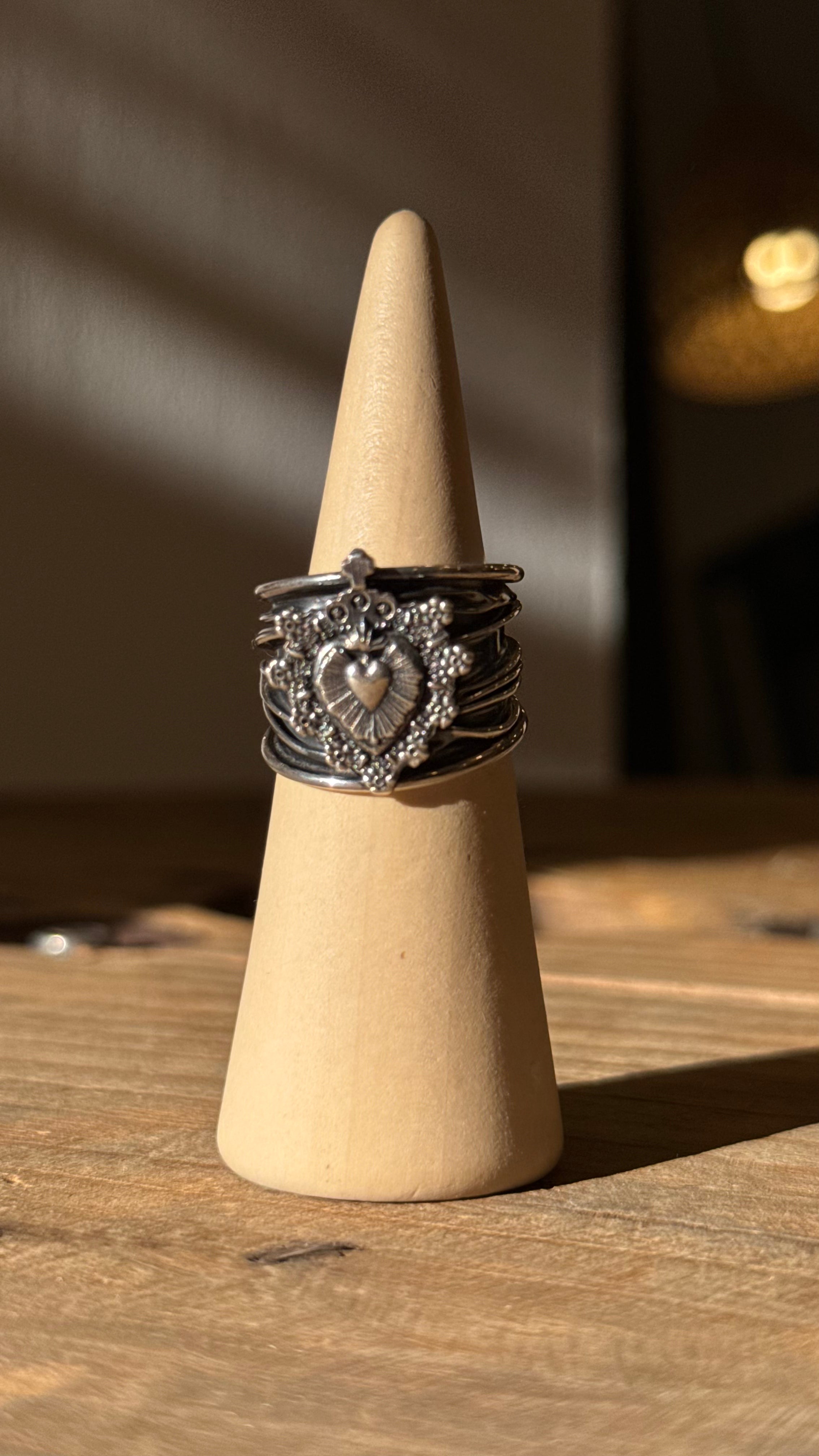 Anillo Plata corazon