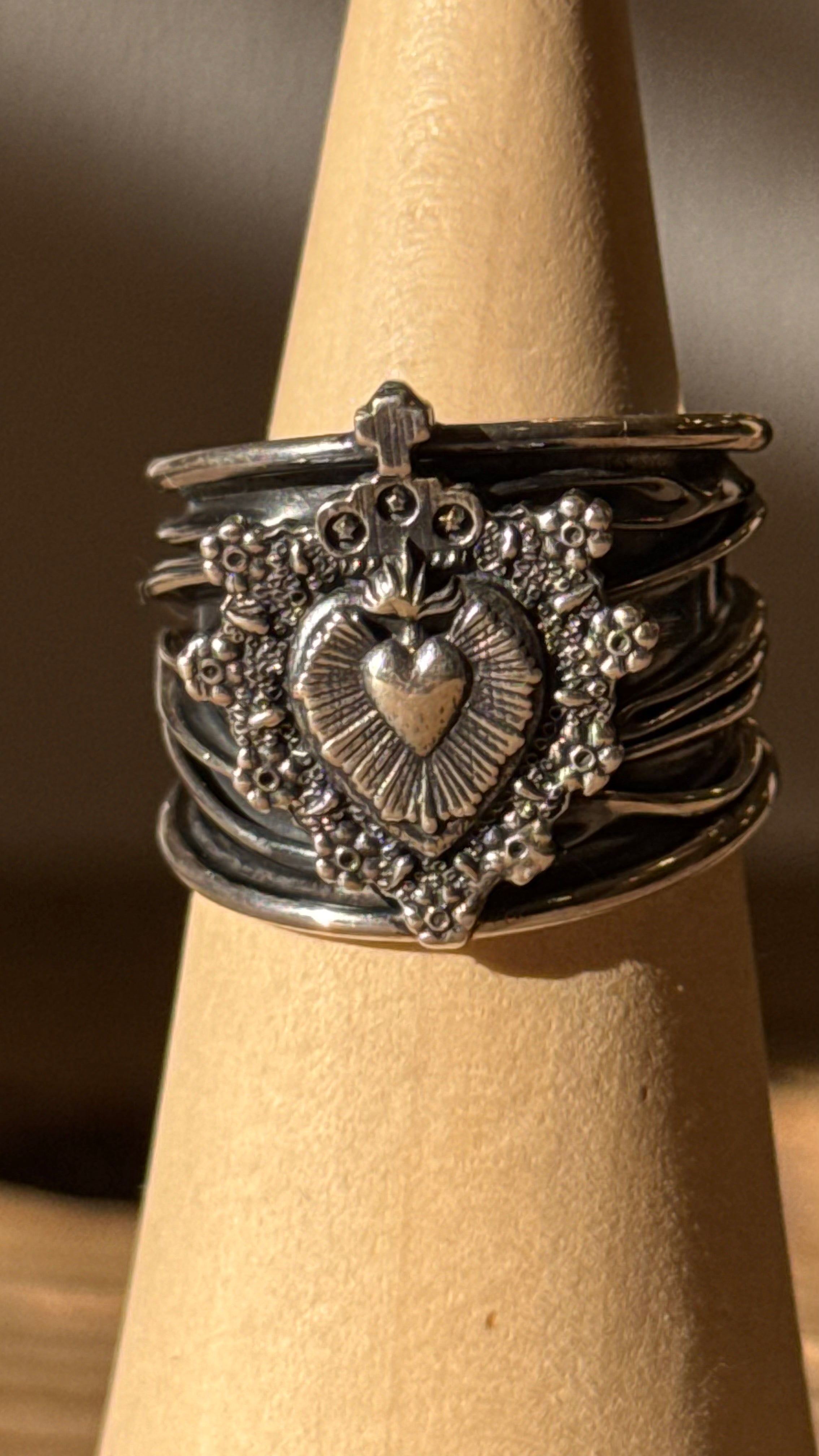 Anillo Plata corazon