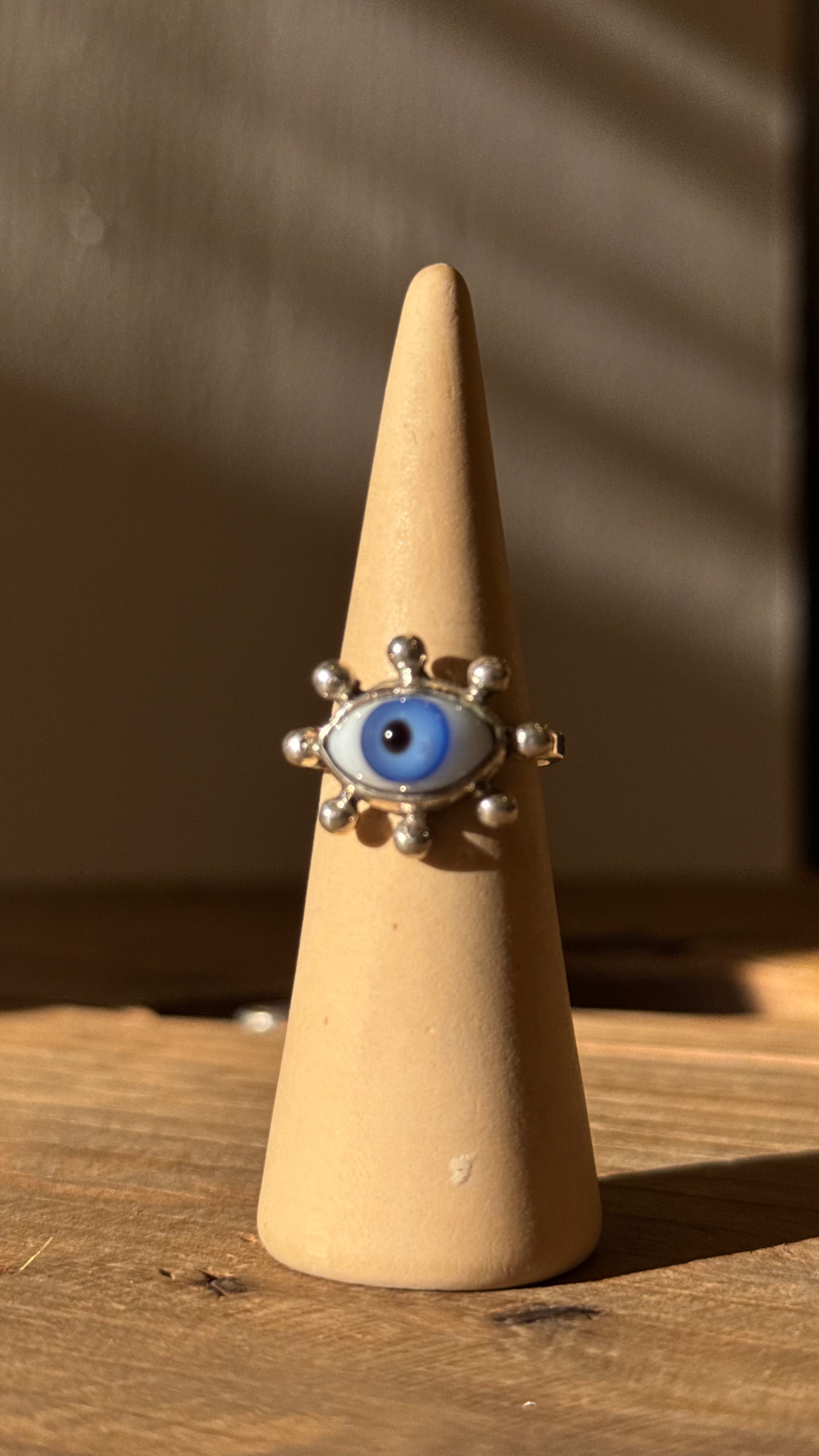 Anillo Plata ojo 8