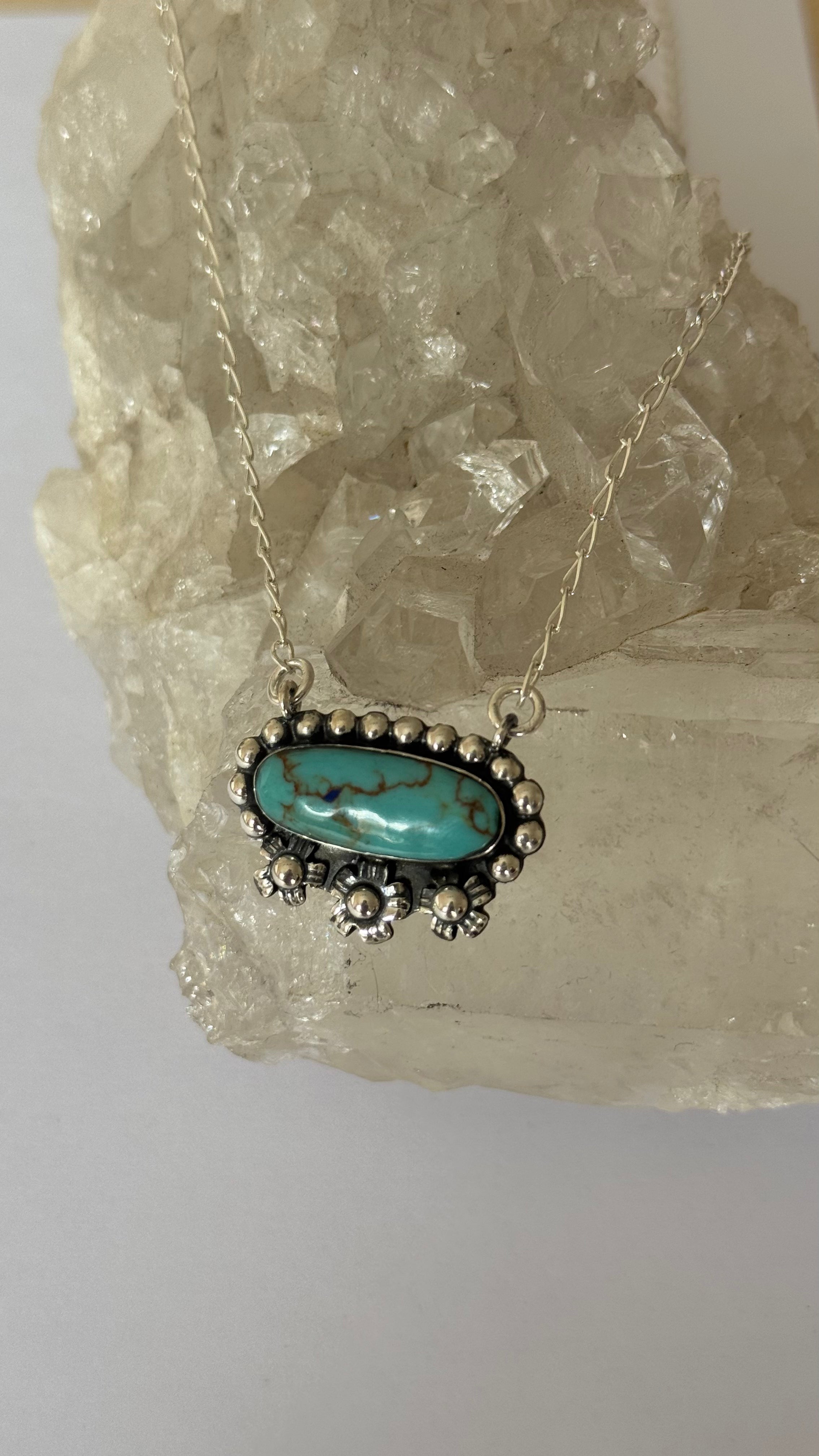 Collar plata turquesa