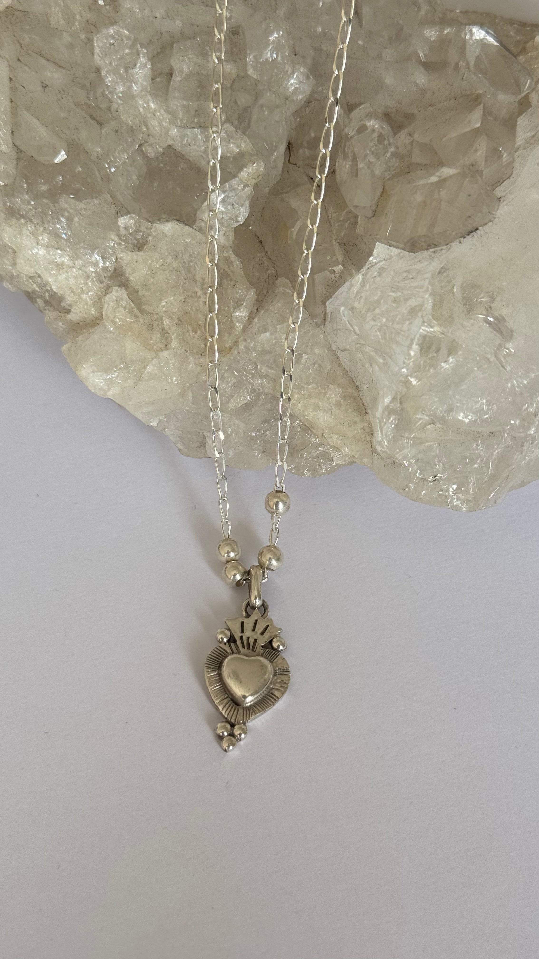 Collar Plata Corazon