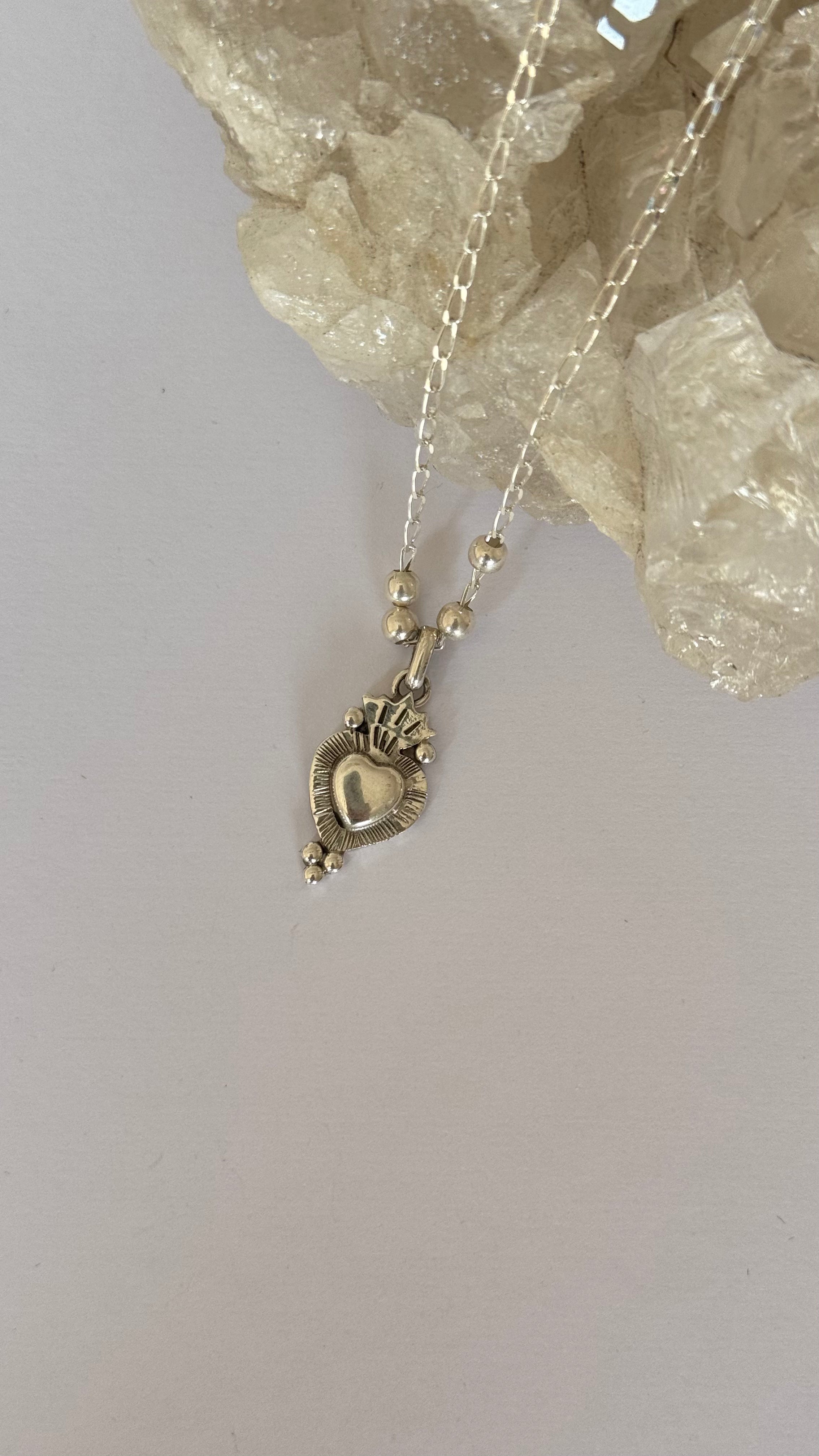 Collar Plata Corazon