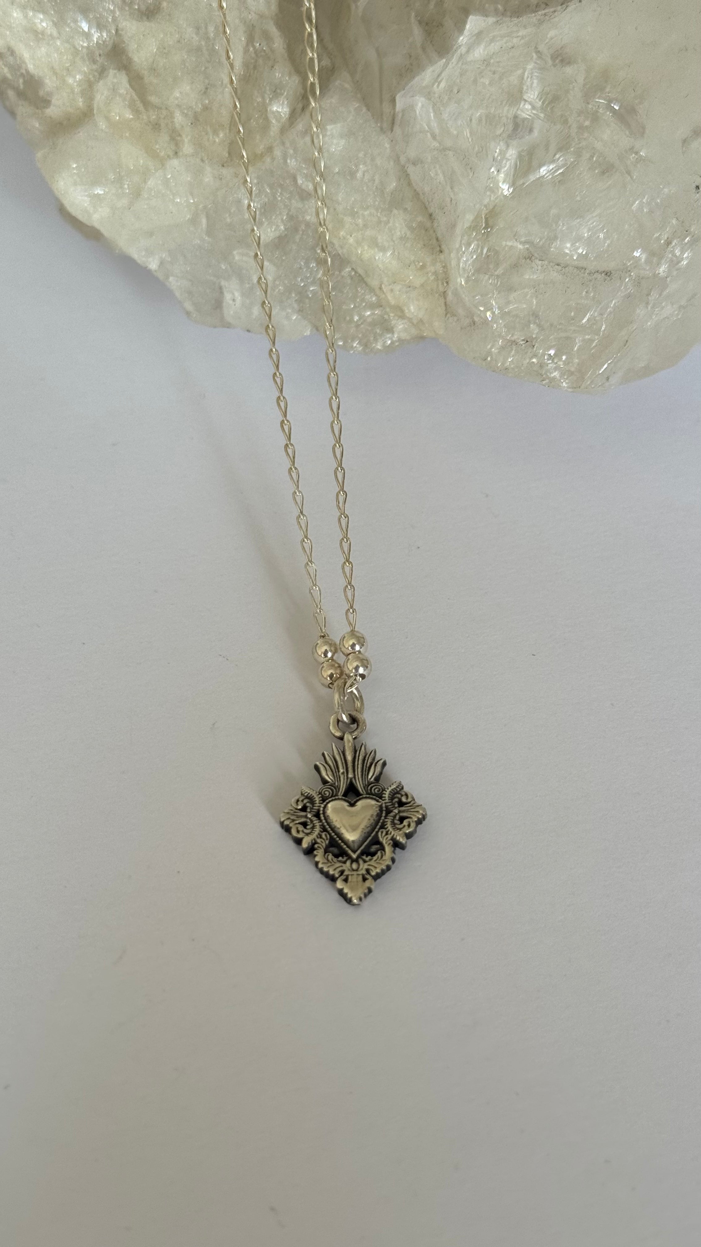 Collar Plata Heart