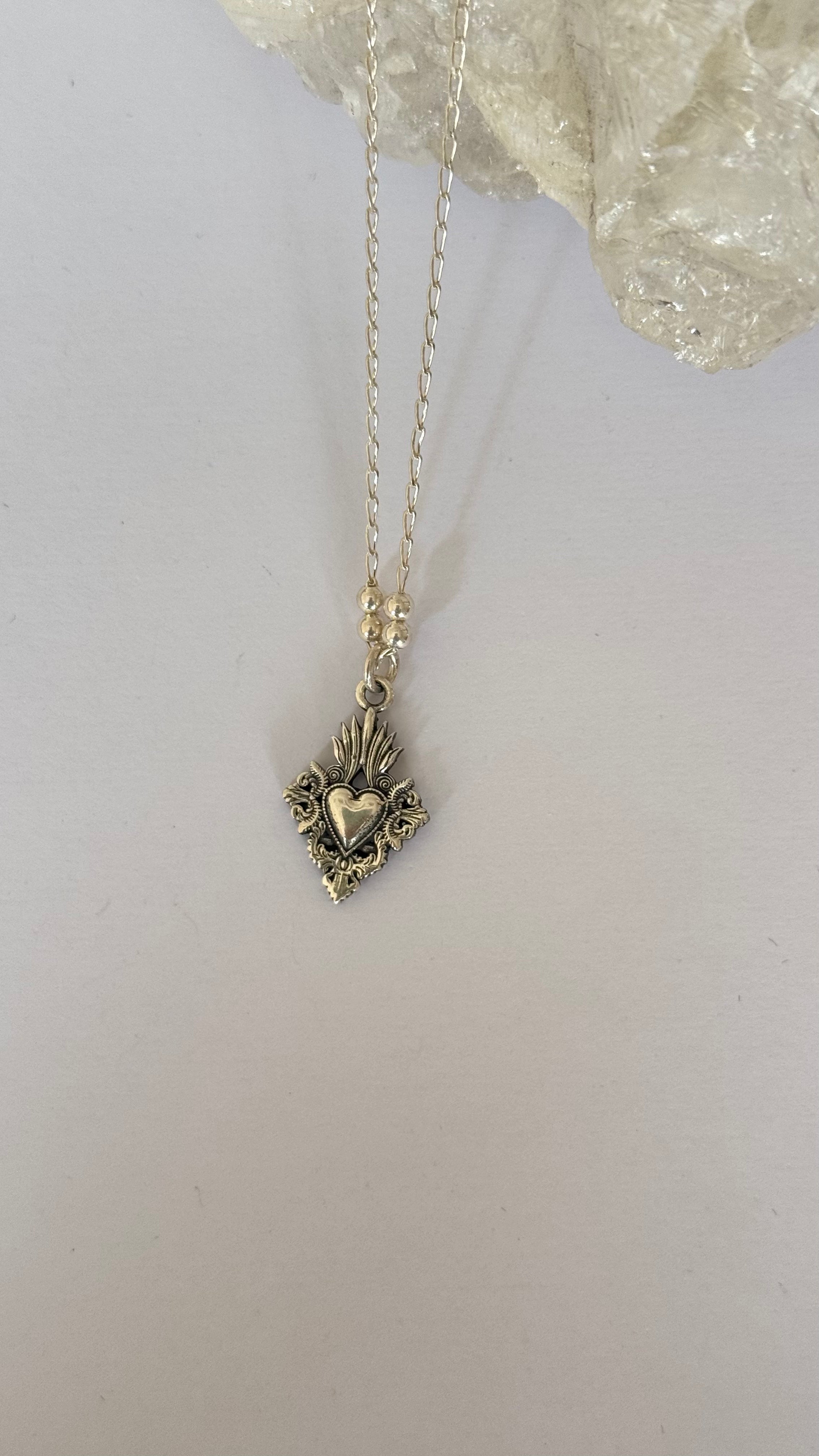 Collar Plata Heart