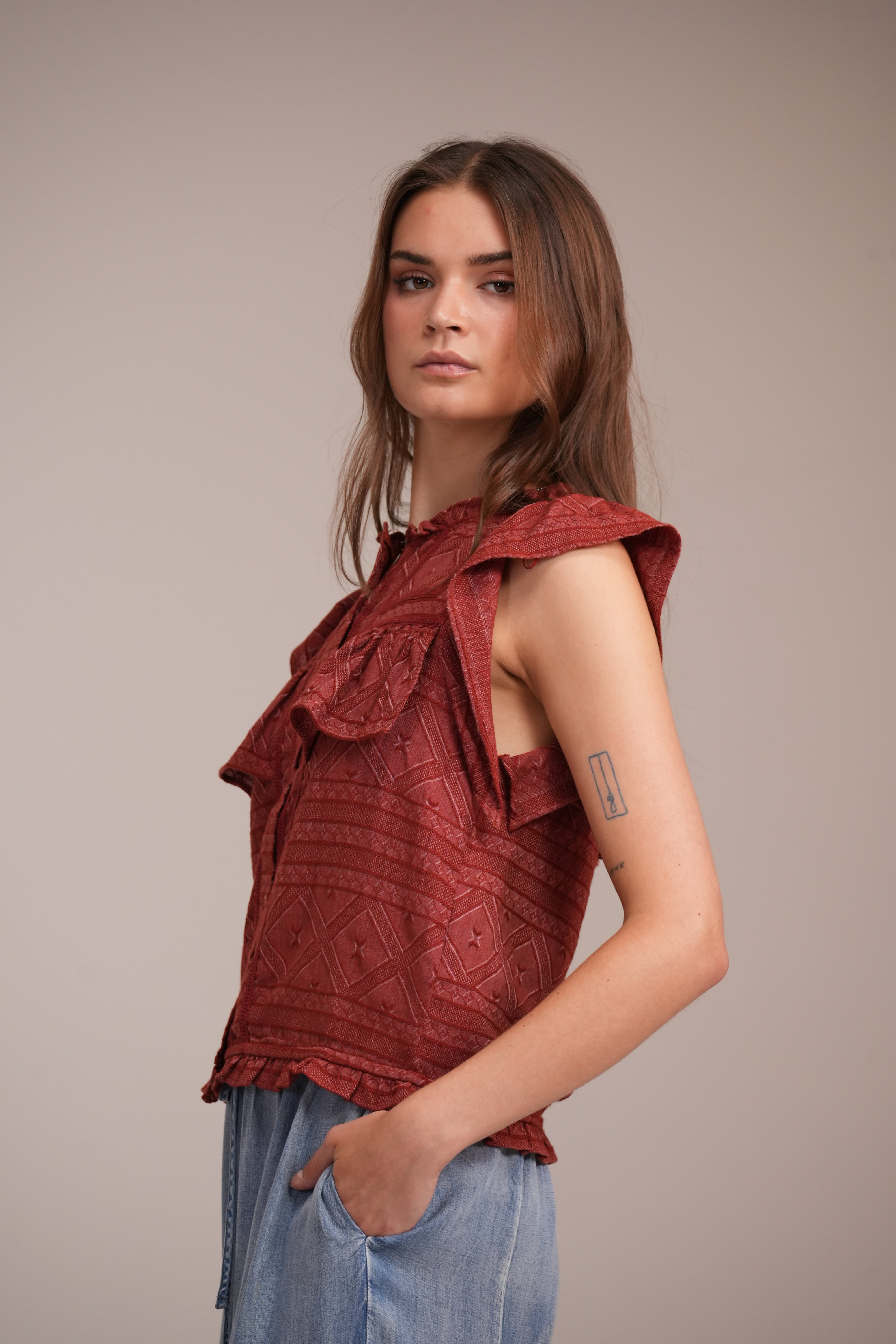 Blusa Catalina Ladrillo
