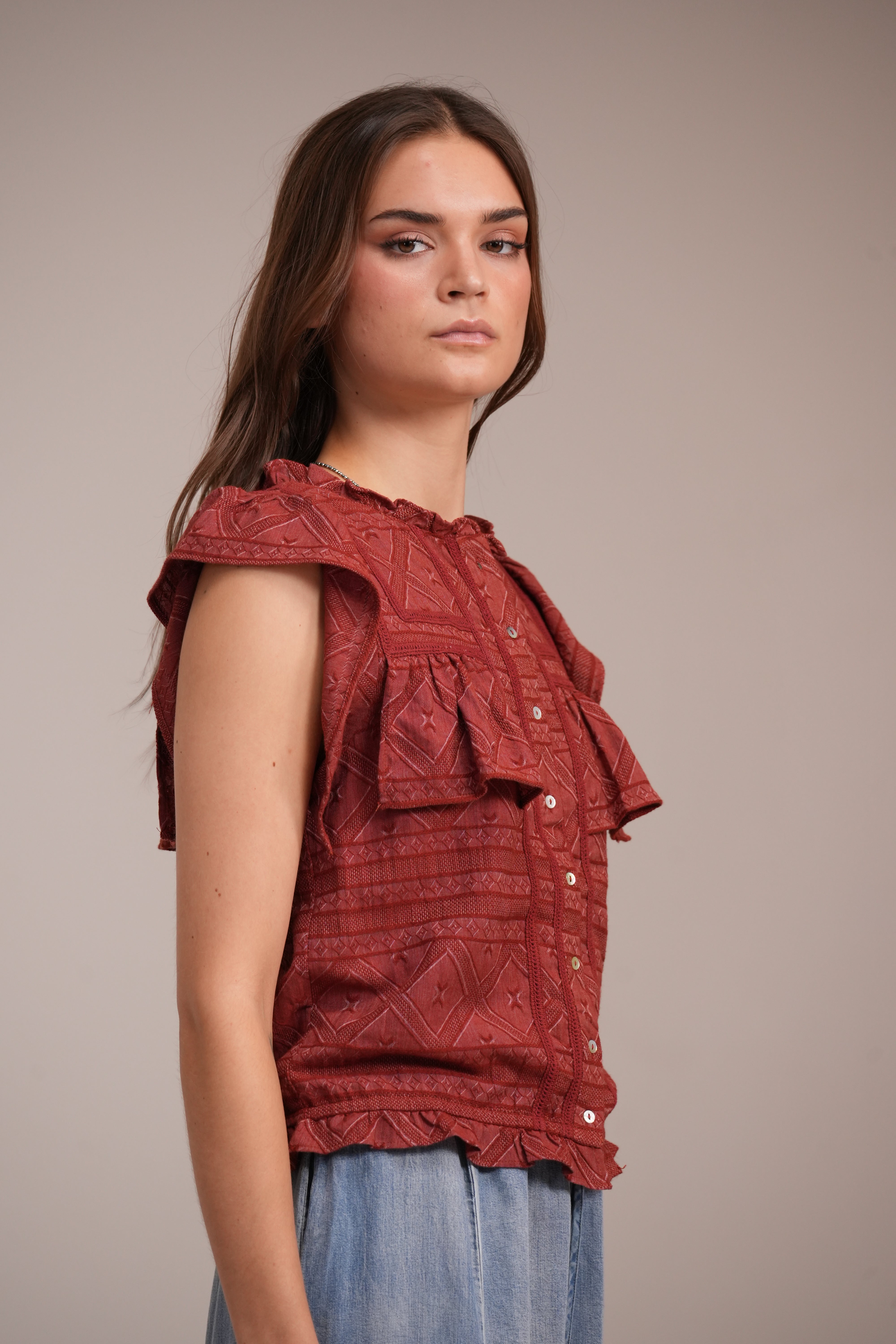 Blusa Catalina Ladrillo