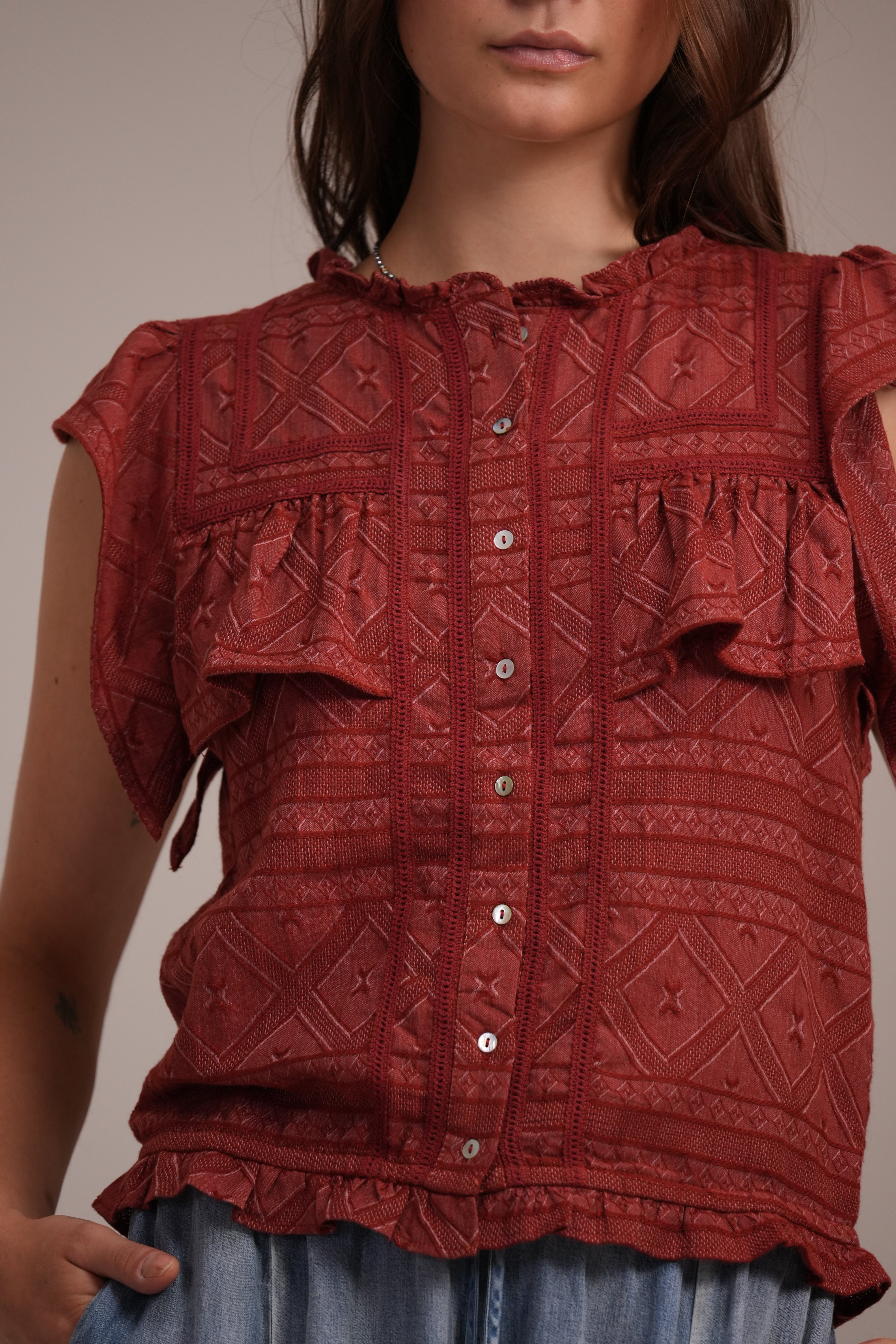 Blusa Catalina Ladrillo