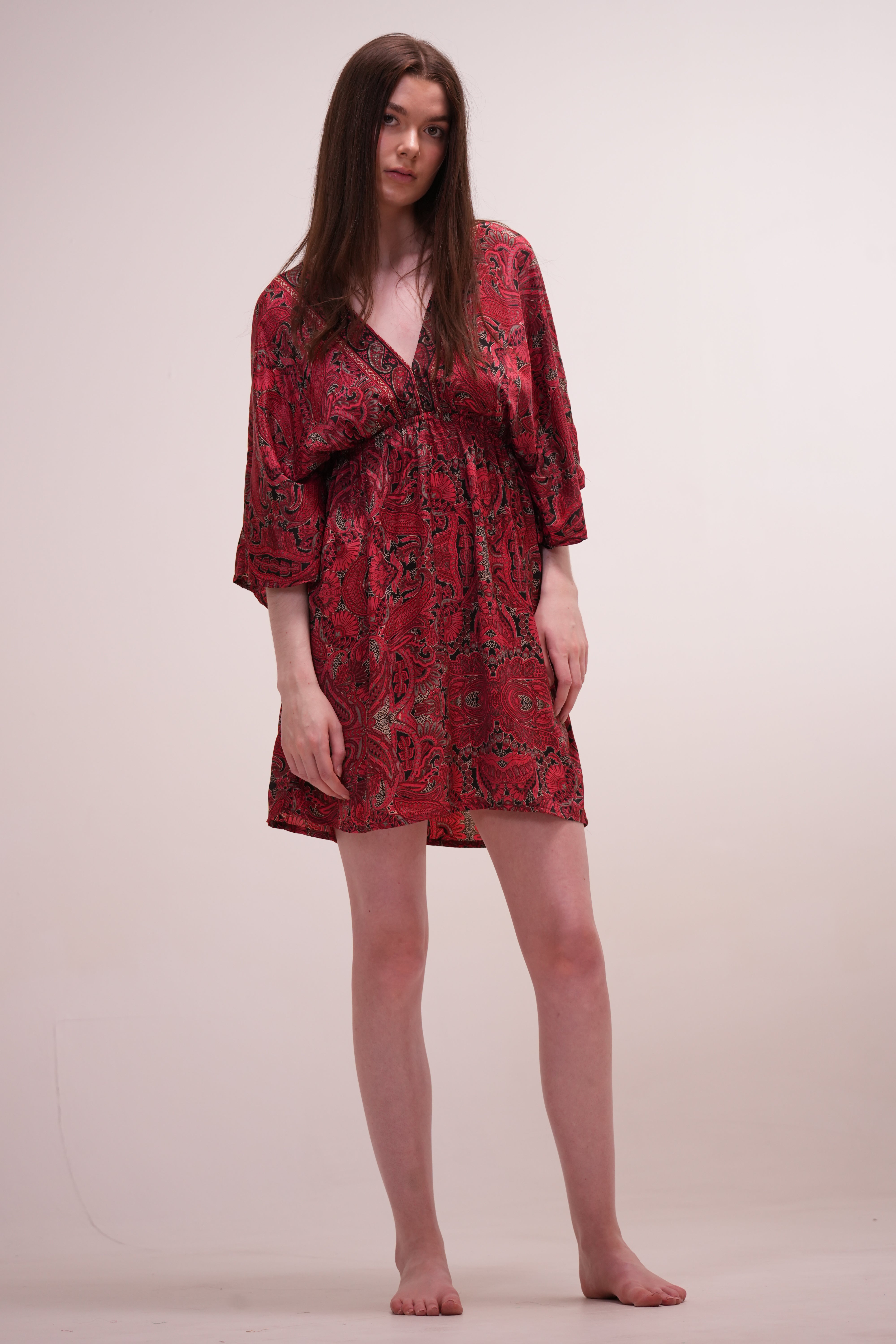 Vestido Azafrán Rojo