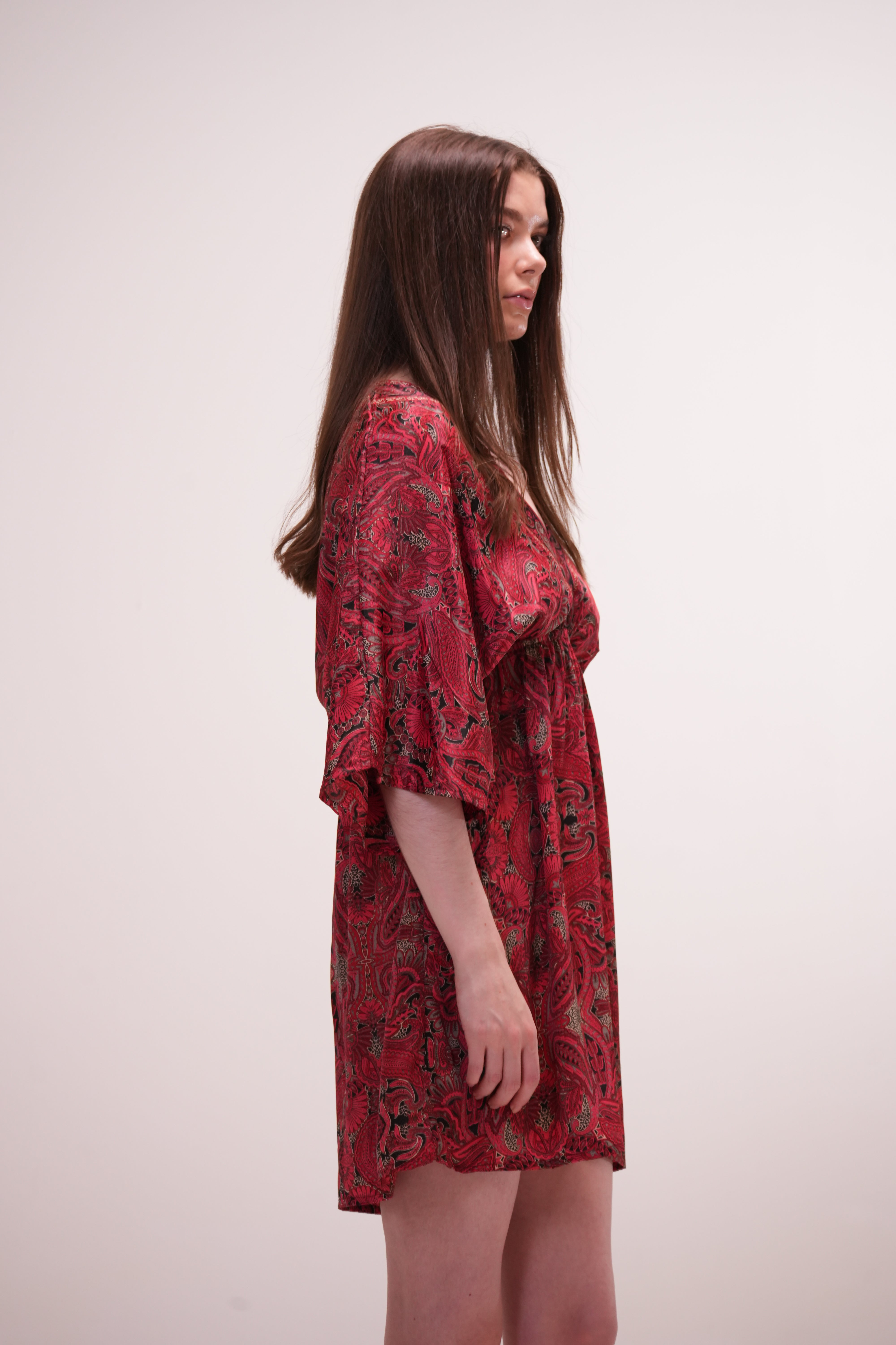 Vestido Azafrán Rojo