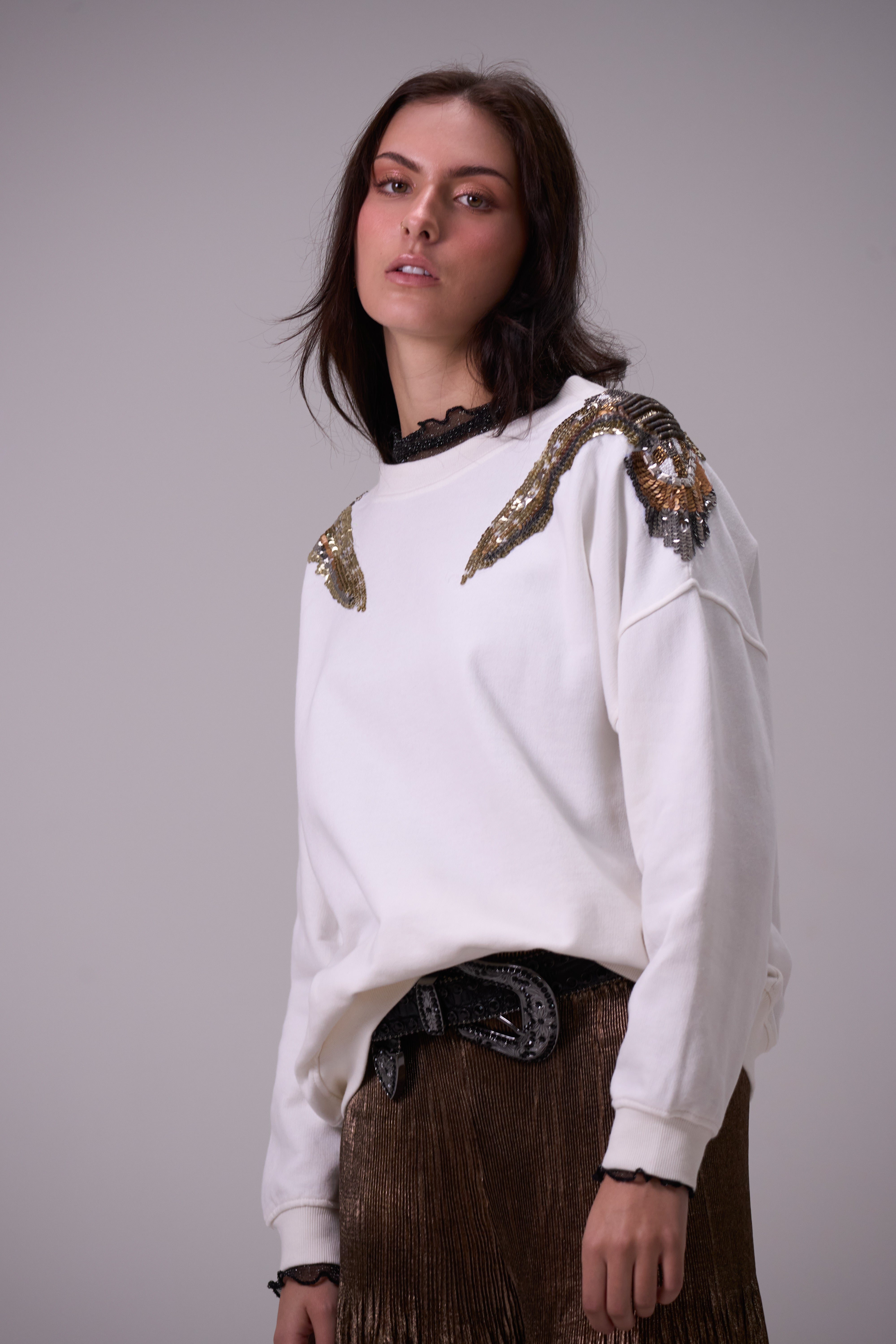 Sudadera Praga Blanca