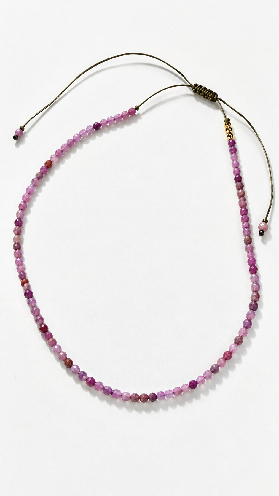 Collar Rubí rosa